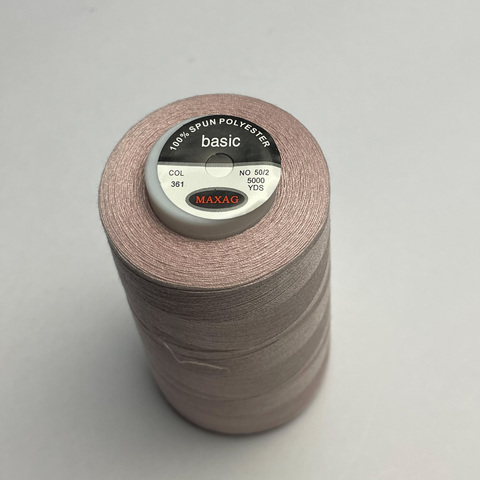 Нитки 50/2 5000 ярд 100% п/э, цвет 361