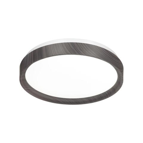 7627/DL PALE SN 019 Потолочный светодиодный светильник/белый/венге под дерево LED 48Вт c ДУ 3000-6000К D400 IP43 пульт ДУ WOODI