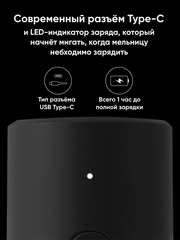 Мельница Xiaomi HuoHou Electric Grinder Rechargeable HU0200 Black (Черный)