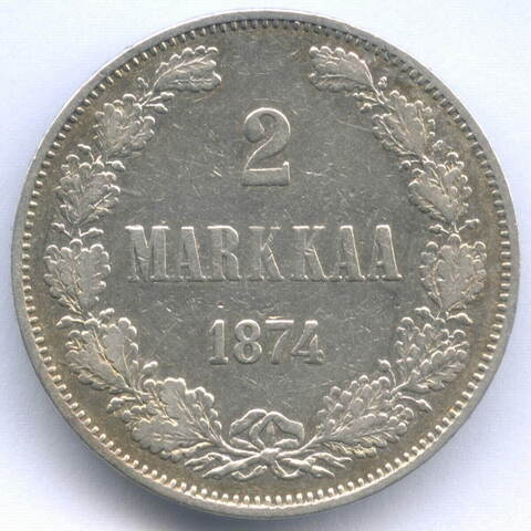 2 марки 1874 год (S). Россия для Финляндии. VF