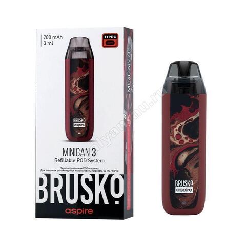 Электронная сигарета Brusko Minican 3 - Тёмно-красный флюид