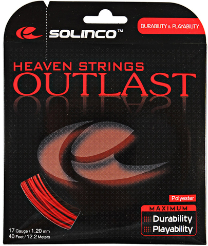Теннисные струны Solinco Outlast (12 m) - red