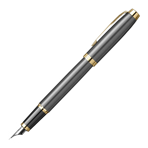 Ручка перьев. Parker IM Premium Grey Core GT (2213776) M черн. черн. подар.кор.