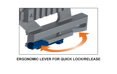 Кронштейн Leapers боковой Leapers UTG PRO (U978S) с верхней базой Weaver для оружия на базе АК