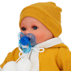 Munecas Antonio Juan Кукла Инесса в желтом, озвученная (плач), 30см (1341)