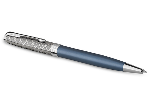 Ручка шариковая Parker Sonnet Premium 2021, K537, Metal & Blue Lacquer CT (2119649)