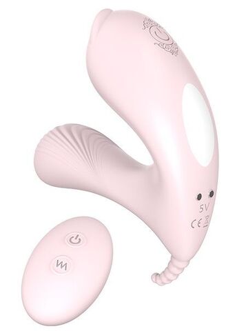 Нежно-розовый стимулятор LAY-ON KITTY - Dream Toys Good Vibes 21511