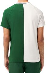 Теннисная футболка Lacoste Sport x Daniil Medvedev Ultra-Dry Tennis T-Shirt - white/green