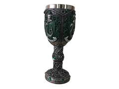Harry Potter cup iron Slytherin emblem