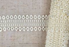 Кружево плетёное, ш. 6 см, айвори