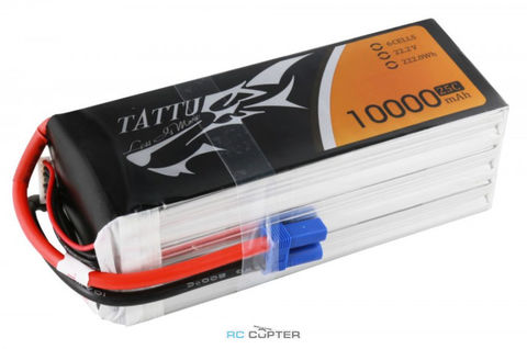 АКБ Gens Ace TATTU 10000mAh 22.2V 30C 6S1P Lipo Battery Pack