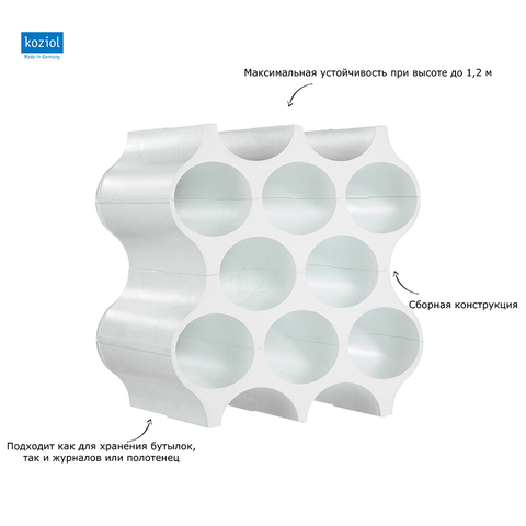 Подставка для бутылок SET-UP, белая