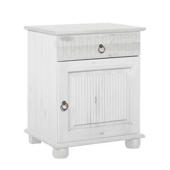 Тумба прикроватная напольная Хельсинки 11 (белый воск), 48x60x40 см