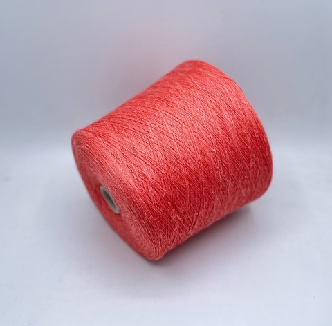 Loro Piana (пр.Италия), art.Lana Lino Seta,5/42 840м/100гр,53% Меринос 24%Шелк 23%Лен , цвет- Оранжевый коралл, арт.31336