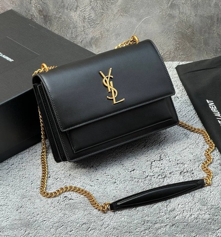 Сумка женская Saint Laurent Sunset Monogram Medium черный