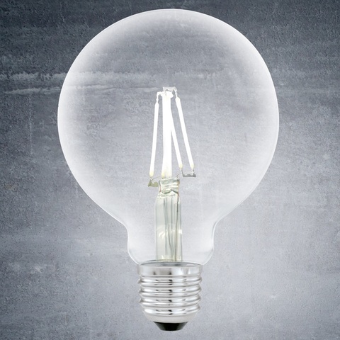 Лампа LED филаментная прозрачная Eglo CLEAR LM-LED-E27 4W 350Lm 2700K G95 11502 2