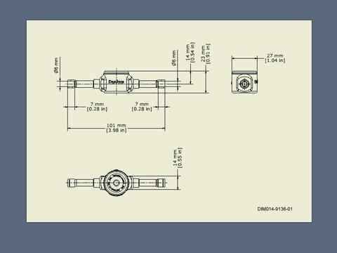 Danfoss 014-0191 SGN 6s Смотровое стекло 6 мм ODFxODF