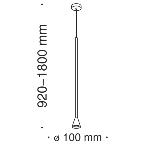 Подвесной светильник Technical Arrow P064PL-01G