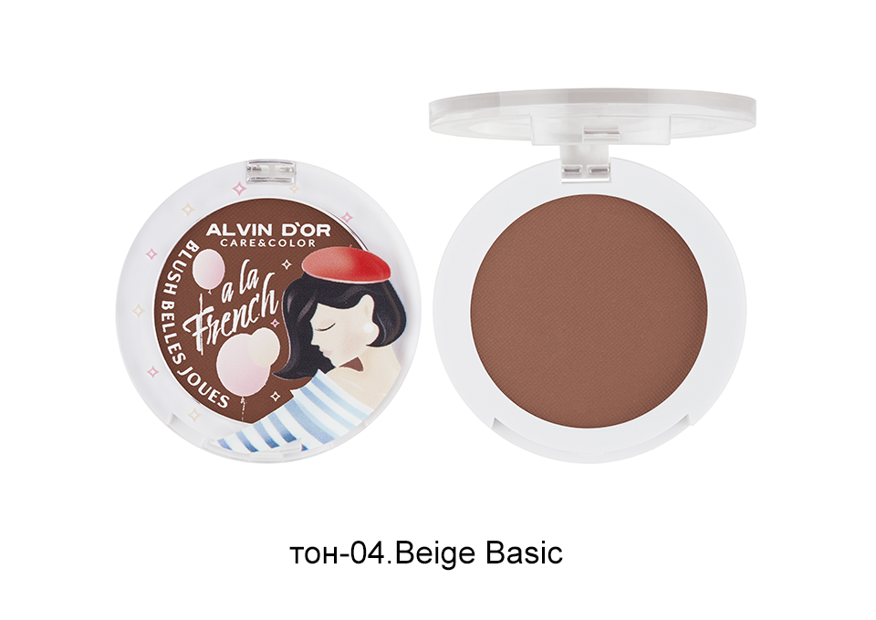 Alvin D`or  ALF-06 A LA FRENCH Румяна для лица Blush belles joues  тон 04 beige basic