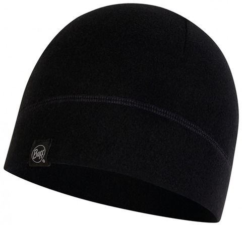 Теплая флисовая шапка BUFF® Polar Hat Solid Black