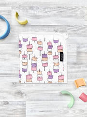 Двусторонний плед Mjölk Маршмэллоу