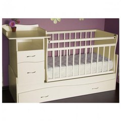 Кровать-трансформер Островок уюта Чунга-Чанга МАЯТНИК Слоновая кость