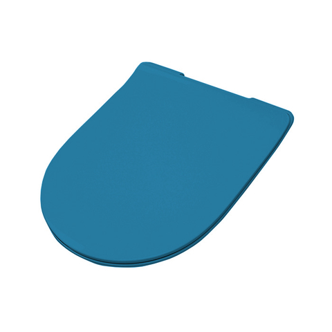 ArtCeram FILE 2.0 Крышка с сиденьем Slim для унитаза, механизм soft-close, цвет avio/хром FLA014 38