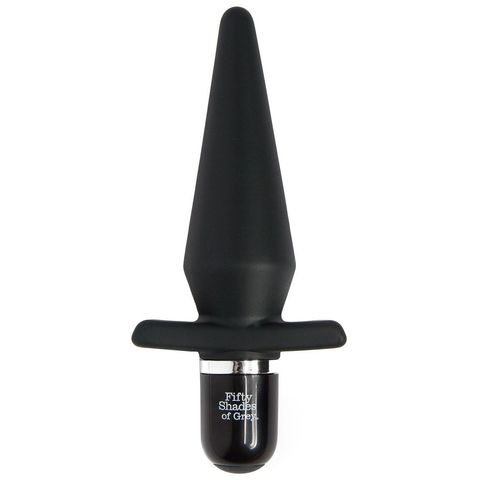 Черная анальная пробка с вибрацией Delicious Fullness Vibrating Butt Plug - 14 см. - Fifty Shades of Grey Fifty Shades of Grey FS-48291