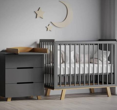 Комод Incanto Anniken графит/бук