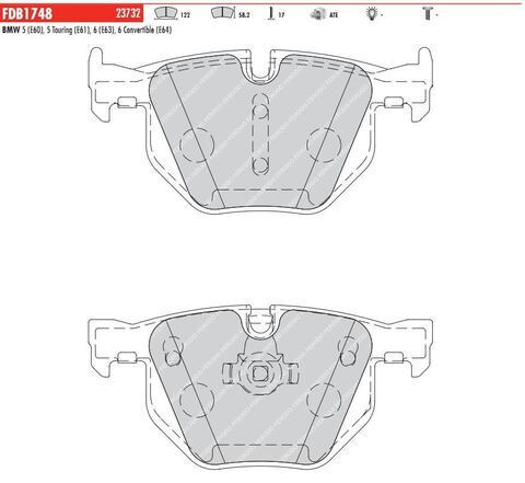 FDB1748 Тормозные колодки дисковые OE 'PREMIER'