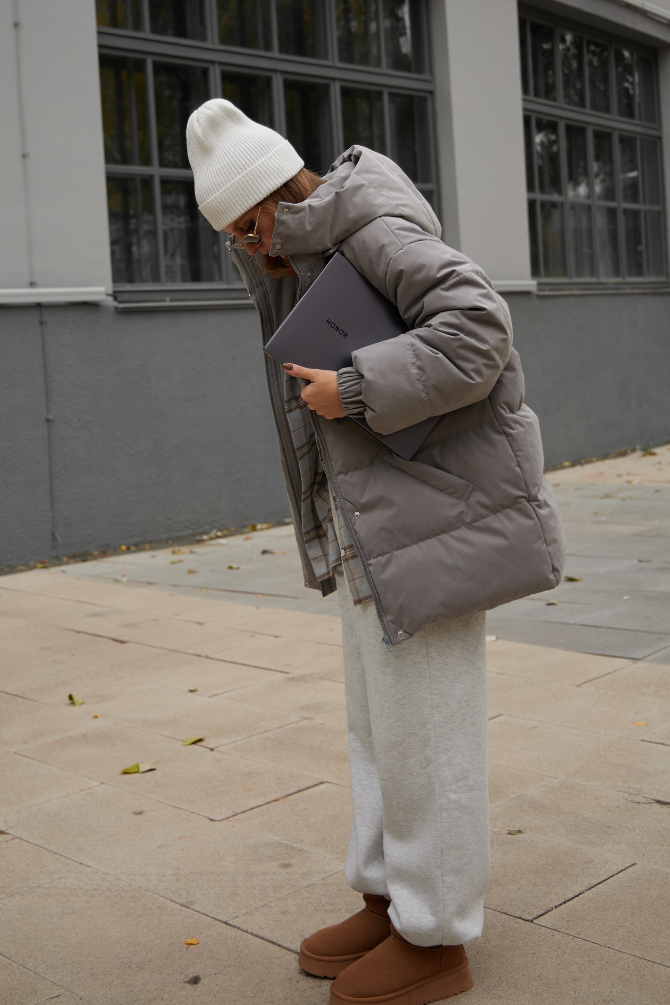 Пуховик COLD SEASON, пепельный