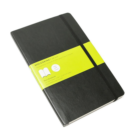 Блокнот Moleskine Classic Soft Large, цвет черный, без разлиновки