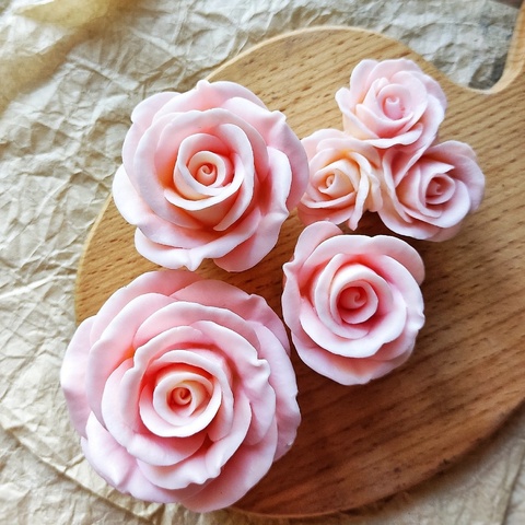 Комплект силиконовых форм  роз Лирика