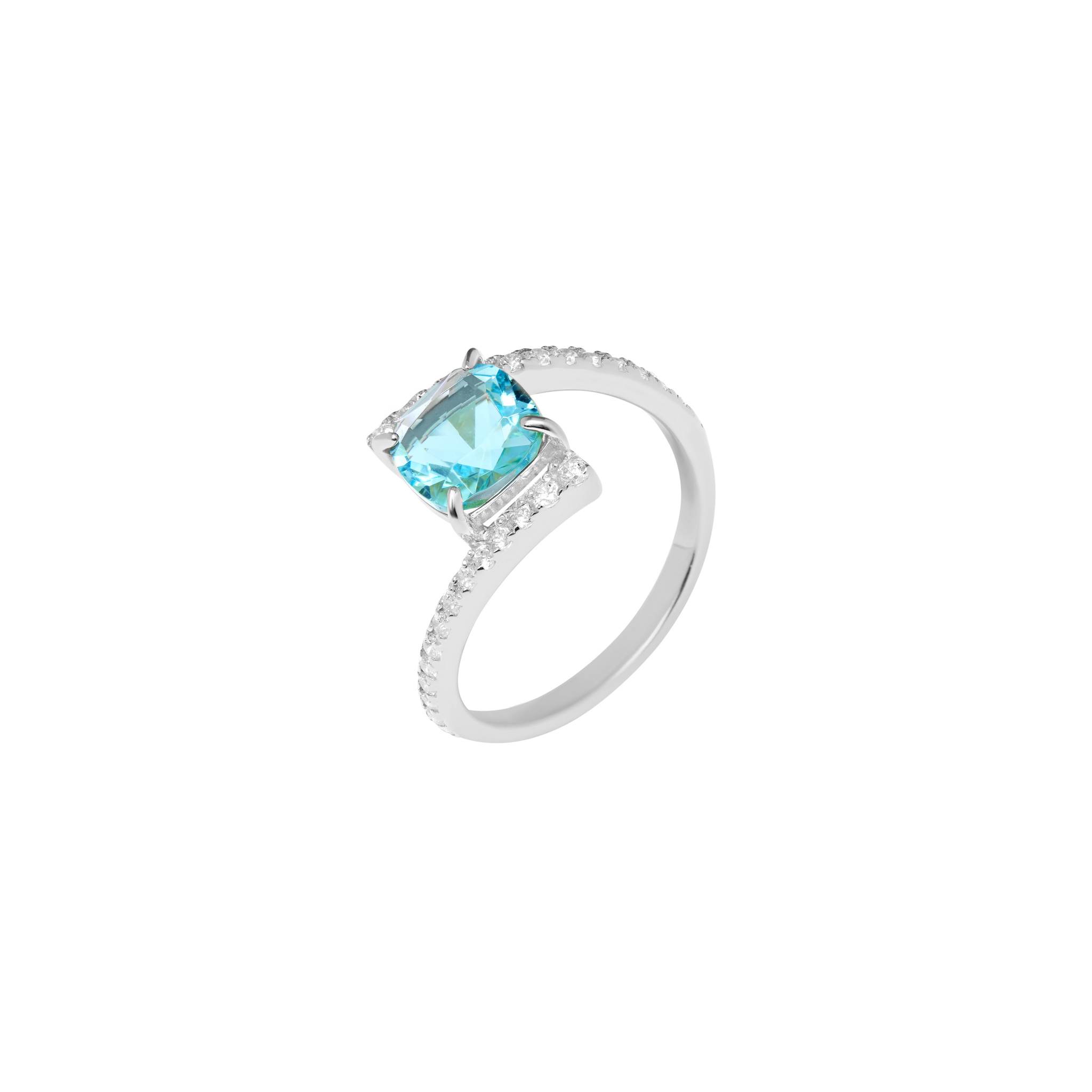 VIVA LA VIKA Кольцо Blue Concourse Ring – Silver viva la vika кольцо pear ring – silver blue