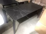 фото 3 Стол CORNER 120 MATT BLACK MARBLE SOLID CERAMIC / BLACK, DISAUR на profcook.ru