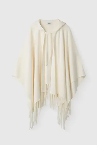 Пончо с капюшоном