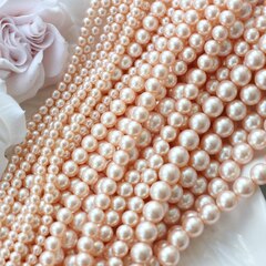 Майорка нежно-персиковая 4 мм, 1 нить, МА126