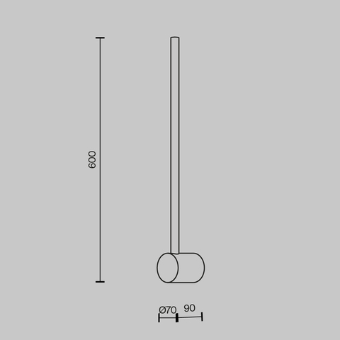 Настенный светодиодный светильник Maytoni Light stick MOD237WL-L6BS3K