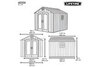 Сарай пластиковый WoodLook 8*10 NEW