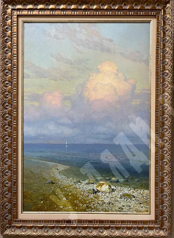 Джанибекян Давид. У берега. Холст, масло. Россия. 2019.