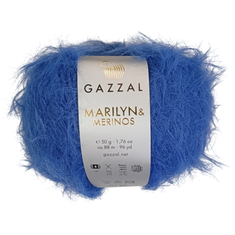Пряжа Gazzal Marilyn & Merinos 8278 электрик