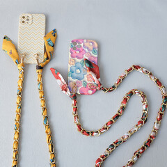 Ручка из цепочки с платком S-15