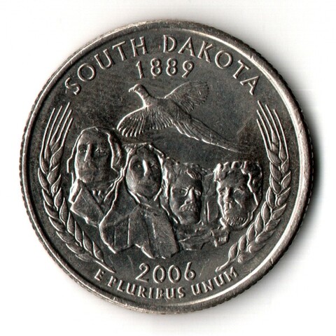 25 центов США 2006 год - Квотеры - Штаты и Территории - Южная Дакота