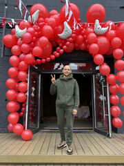 Фотозона из шаров входной группы