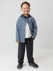 рубашка  для мальчика  КР 302780/синий 3926 Н018.1 к614