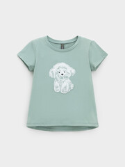 фуфайка  для девочки  КР 302822/голубой прибой к635