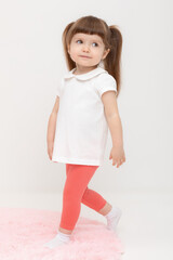 бриджи  для девочки  КП 4321/коралл