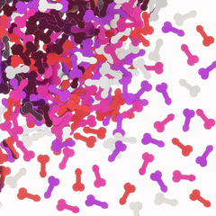 Конфетти фигурное, на Девичник, Ассорти, 1,5*0,8 см, 15 г