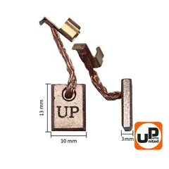 Щетка графитовая UNITED PARTS для MAKITA СВ-448 (аналог 196854-2/194427-5)  3х10х13мм (90-0766)