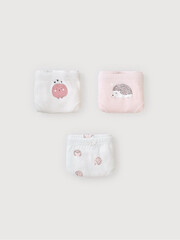 набор трусы/ уп  для девочки  К 1978-3уп/розовая вода,сахар,ежики